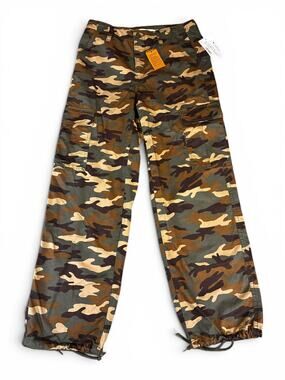 Levi's Cargo Camo Pants Throw Back 90's Style Drawstring Ankle Waist 26"